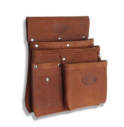 Leather Nail Bag (3 Pocket)